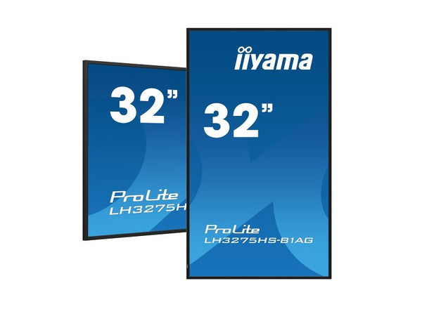 iiyama PROLITE LH3275HS-B1AG – 31.5" Digital Signage Display, Android 11 OS, iiSignage2, FailOver, EShare, Full HD-Auflösung, schwarz