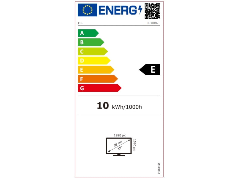 1504L - 15.6" Touchmonitor, PCAP (projizierte Kapazitivsensorik) - 10-Touch, Standfuss, schwarz