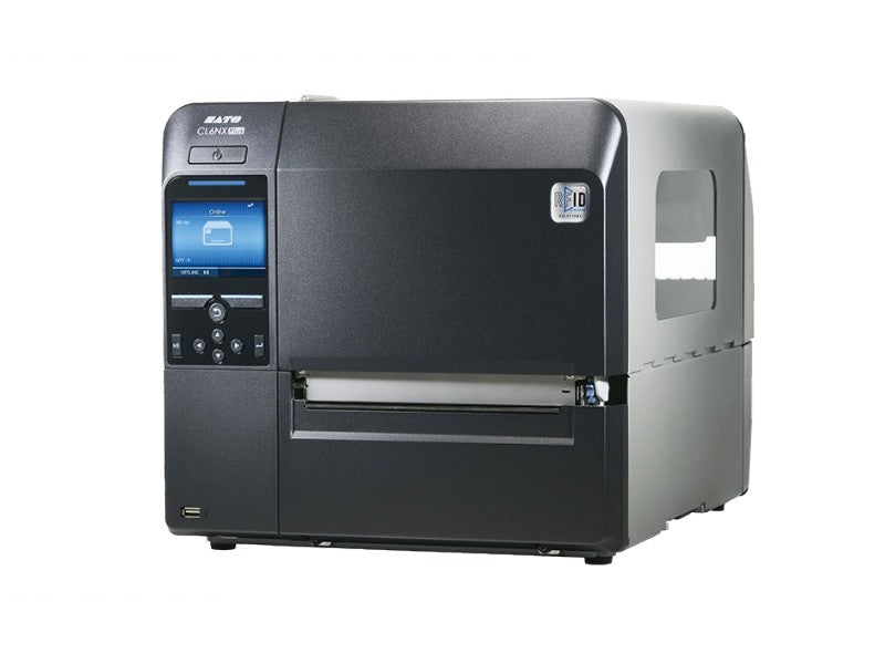 CL6NX Plus - Etikettendrucker, thermotransfer, 305dpi, USB + RS232 + Ethernet + NFC, Spender mit Träger-Aufwicklung, Echtzeituhr