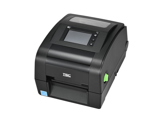 DH340 - Etikettendrucker, thermodirekt, 300dpi, USB + RS232 + Ethernet, LED-Display, linerless, Abschneider, USB-KIT, schwarz