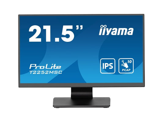 ProLite T2252MSC-B2 - 21.5" Touchmonitor, kapazitiv, 10 Punkte Multitouch, USB, Full HD, schwarz