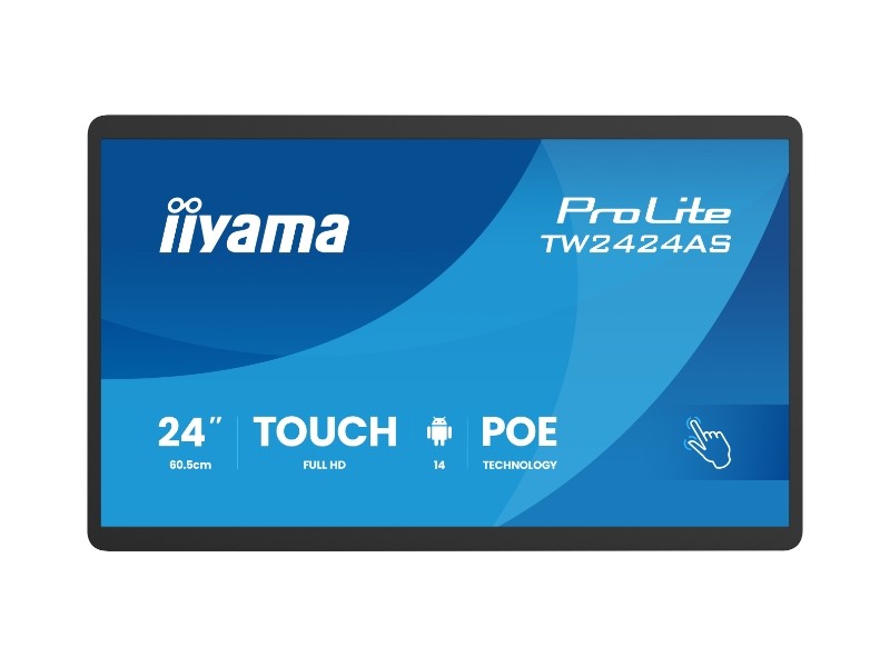 ProLite TW2424AS-B3P  - 23.8" Touchmonitor, PCAP, 10 Touchpunkte, Android 12, Full HD, schwarz