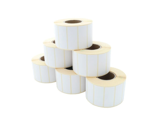 Etikettenrolle - Thermotransfer, 50 x 20mm, D85mm, Kern 40,1500 Etiketten/Rolle permanent