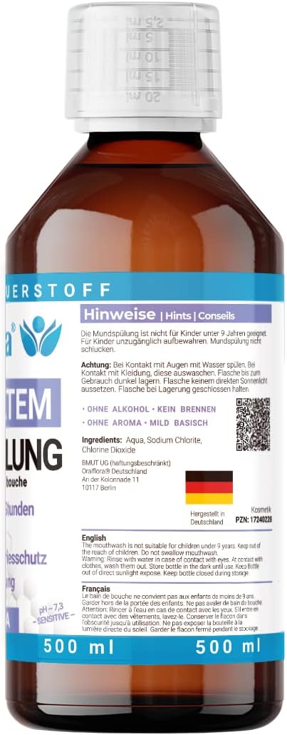 1X Hocheffektive Mundspülung 500Ml Mit Chlordioxid CDL - Frischer Atem 24H - Mundwasser