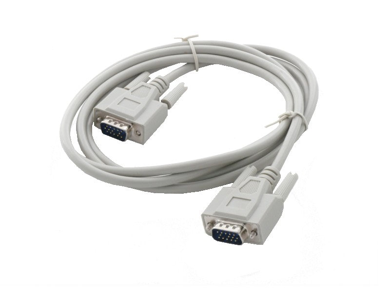 Kabel VGA-Anschlußkabel, 15p. HD D-Sub Stecker/Stecker, 1:1, 1.8m grau