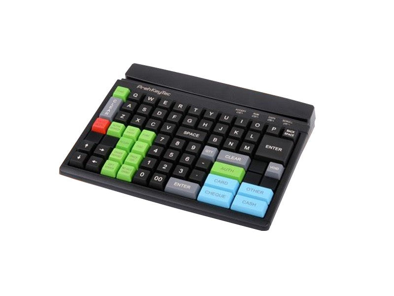 MCI 84 - Programmierbare Kassentastatur, bestückt mit 1er Tasten, Magnetkartenleser Spur 1,2,3, USB, schwarz