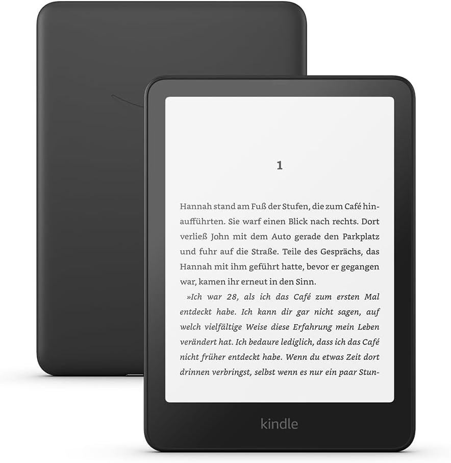 Der Neue  Kindle Paperwhite (16 GB) – Unser Schnellster Kindle, Mit Neuem 7-Zoll-Display Und Wochenlanger Akkulaufzeit – Mit Werbung – Schwarz