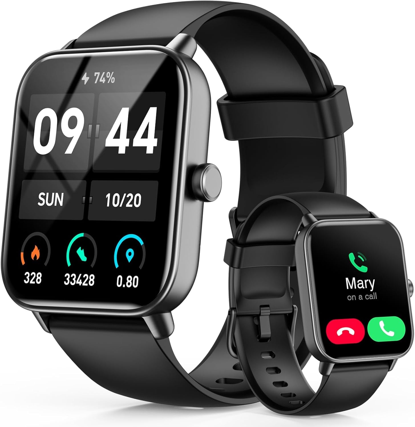 Smart Watch Fitness Tracker Fitness Mit Herzfrequenz,Smartwatch IP68 Wasserdicht Fitness Uhr Voller Touchscreen Mit Musiksteuer Schlafmonitor Uhren Für Damen Herren Kinder