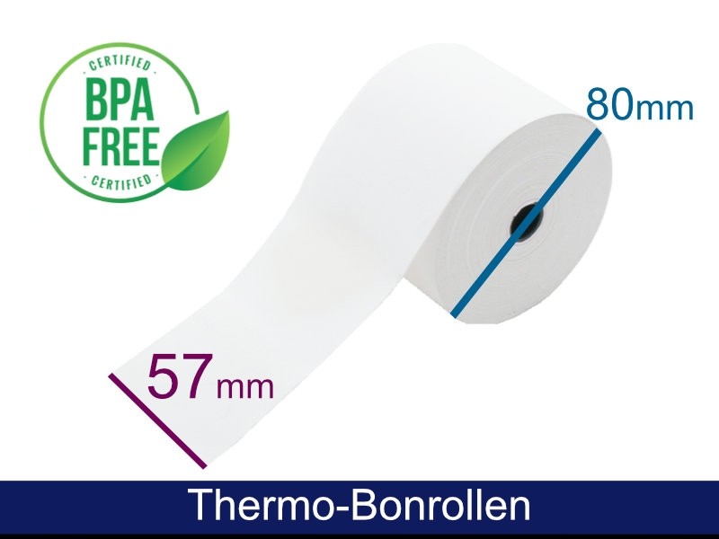 Thermorolle - 57 80 12 (B/D(max.)/K) weiss, 78m