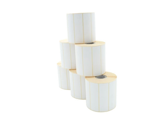 Etikettenrolle - Thermodirekt, 80 x 23mm, D100mm, Kern 25,1500 Etiketten/Rolle, permanent, 48 Rollen/VPE