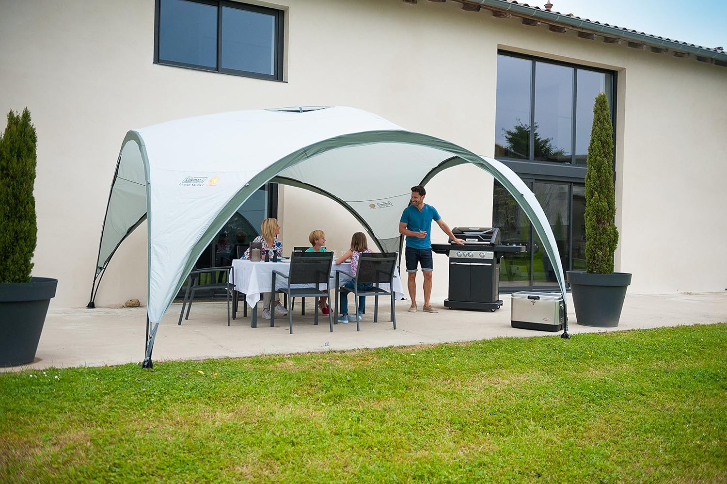 Coleman Event Shelter Pavillon, Regen- Und Sonnenschutz Gartenpavillon Für Partys, Strände, Festivals, Sportveranstaltungen Oder Campingplätze, Stabile Stahlstangen Konstruktion, Hoher UV- Schutz