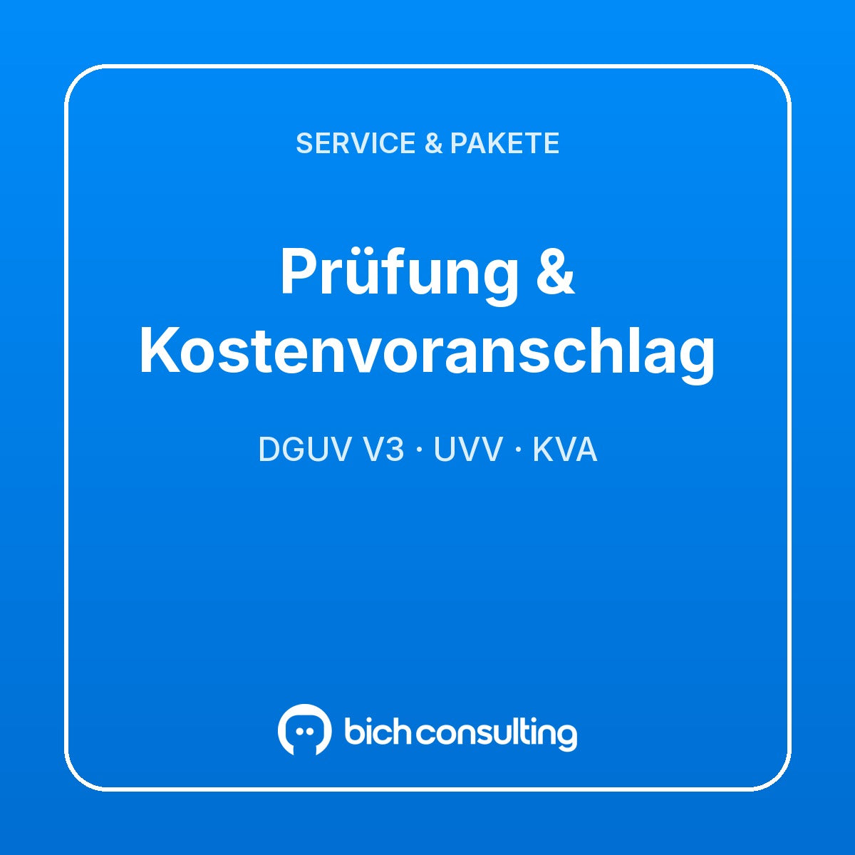 Prüfung & Kostenvoranschlag für Roboter