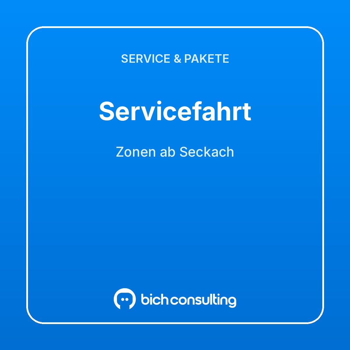 Servicefahrt (Anfahrtspauschale ab Seckach)