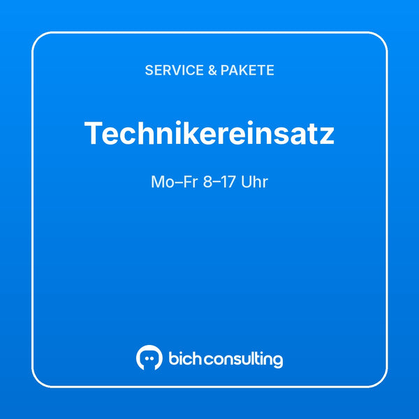 Technikereinsatz vor Ort