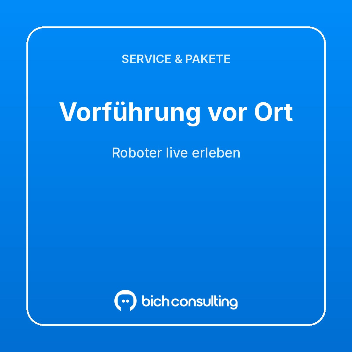 Vorführung vor Ort