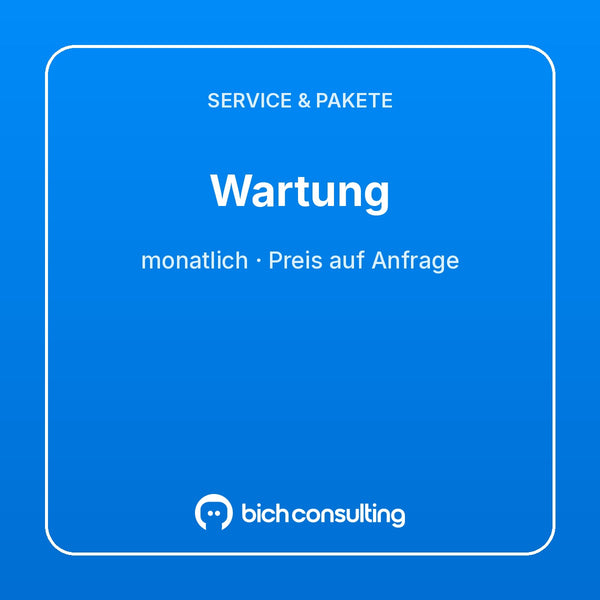 Wartungsvertrag (monatlich)
